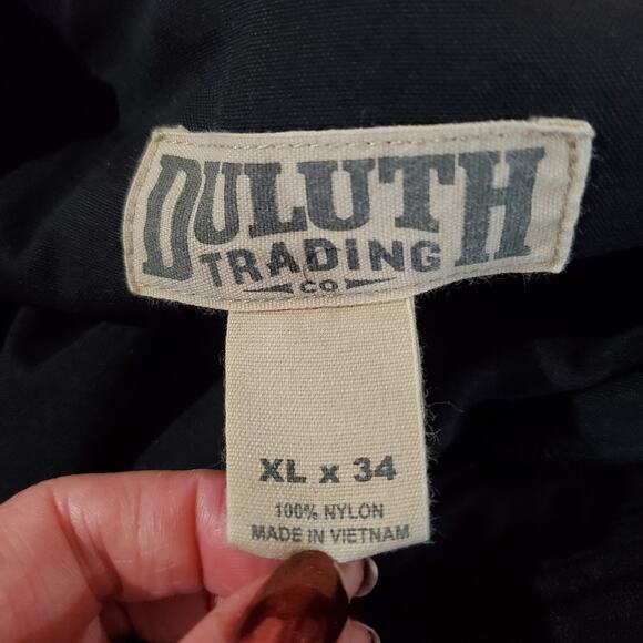 Duluth Trading Co Mens Dry on the Fly Cargo Pants Size XLx34 Black Chore Work - Picture 5 of 9
